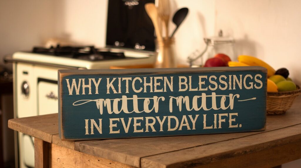 Why Kitchen Blessings Matter in Everyday Life