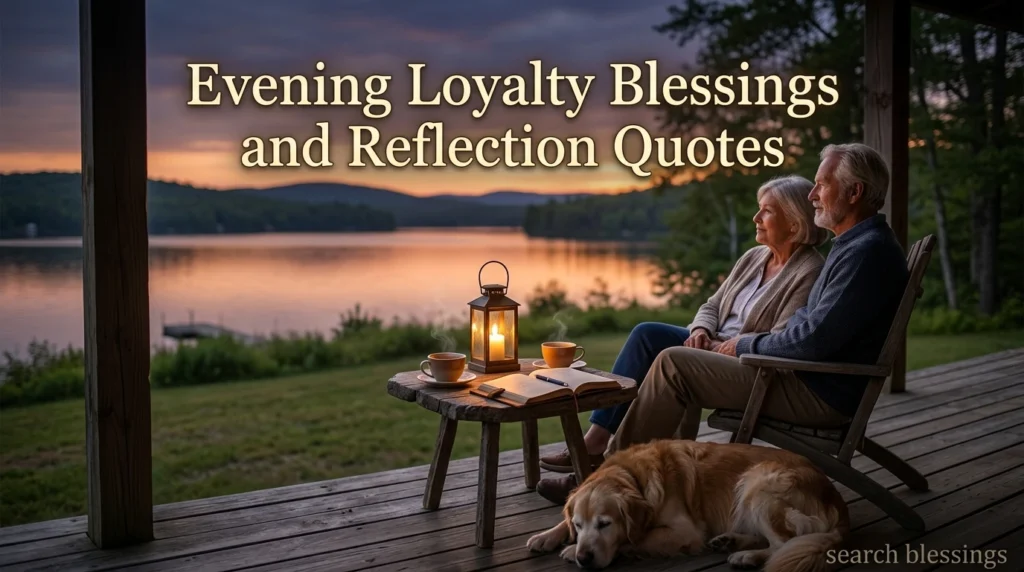 Evening Loyalty Blessings and Reflection Quotes