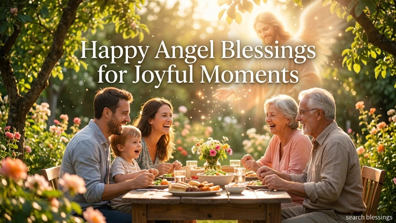 Happy Angel Blessings for Joyful Moments