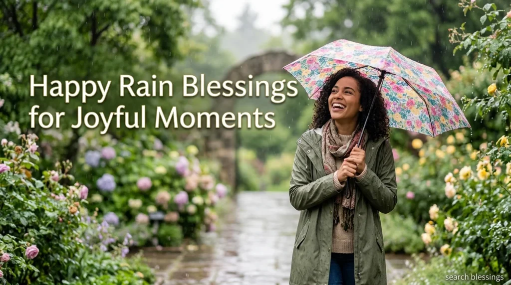 Happy Rain Blessings for Joyful Moments