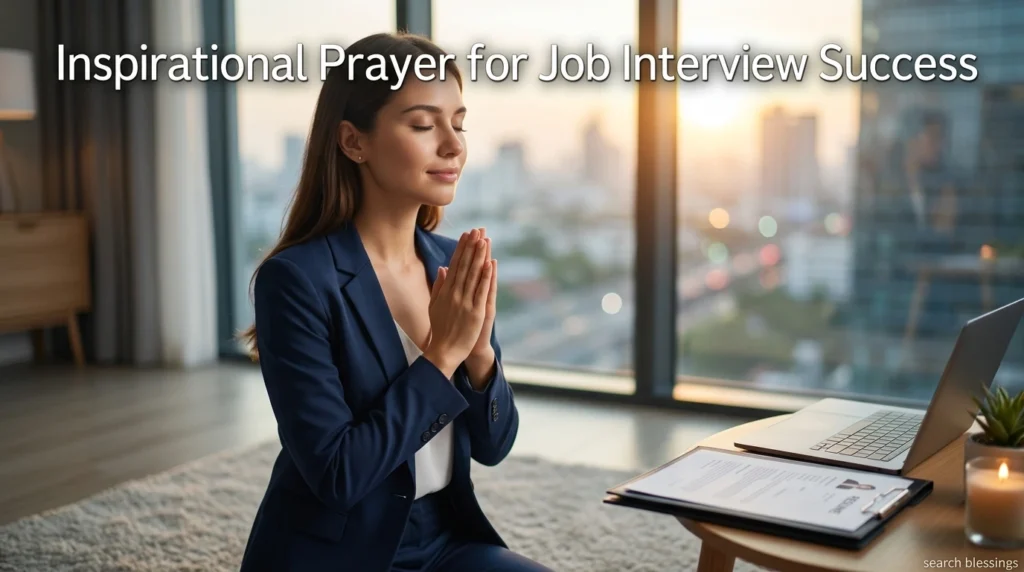 Inspirational Prayer for Job Interview Success