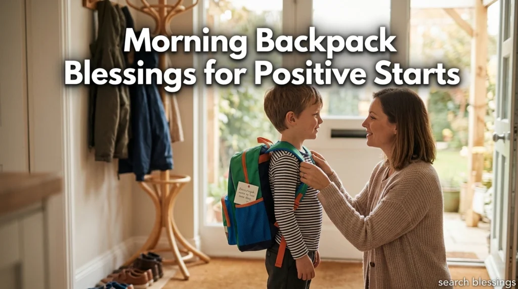 Morning Backpack Blessings for Positive Starts