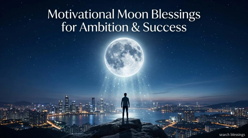 Motivational Moon Blessings for Ambition & Success