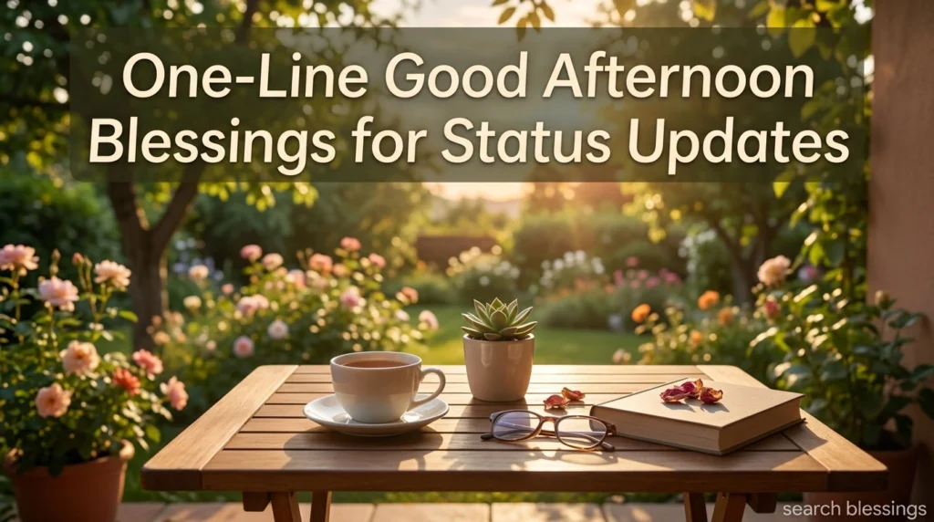 One-Line Good Afternoon Blessings for Status Updates