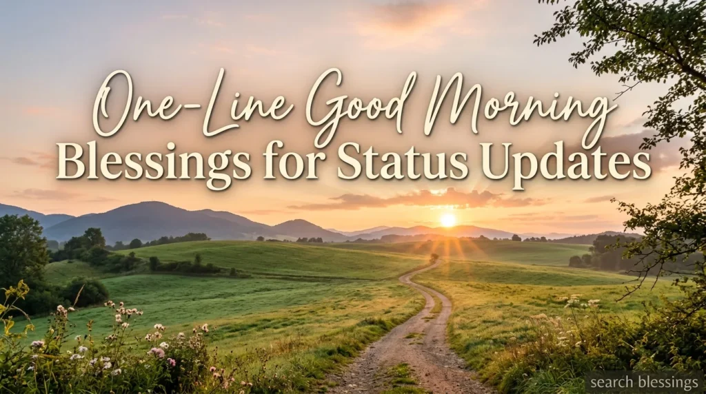 One-Line Good Morning Blessings for Status Updates