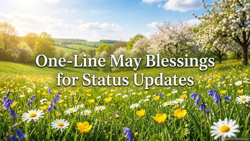 One-Line May Blessings for Status Updates