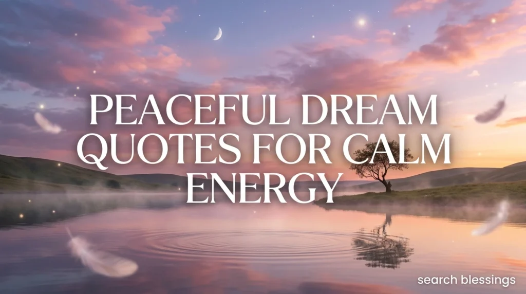 Peaceful Dream Quotes for Calm Energy