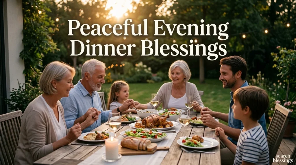 Peaceful Evening Dinner Blessings