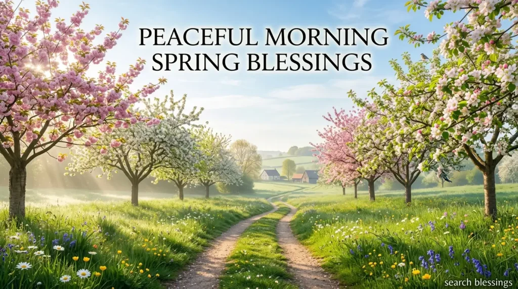 Peaceful Morning Spring Blessings