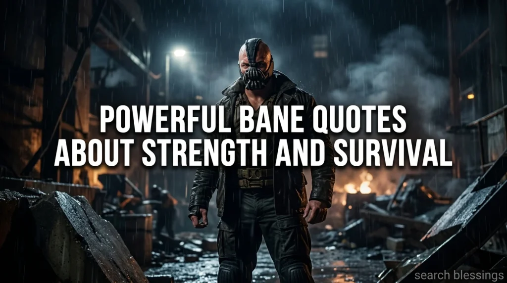 Powerful Bane Quotes About Strength and Survival