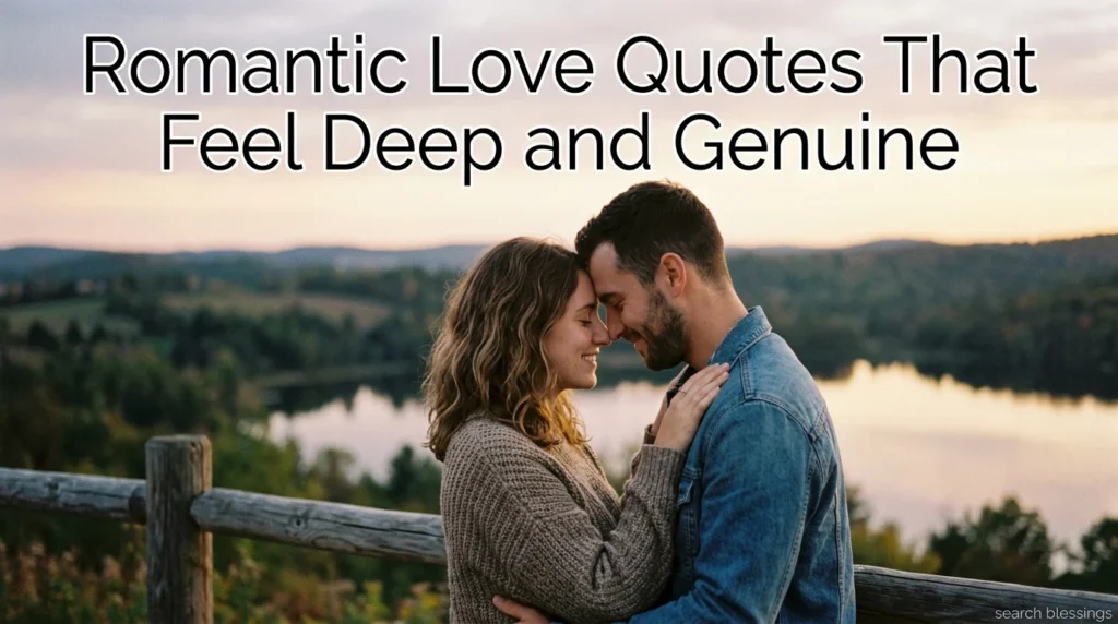 Romantic Love Quotes That Feel Deep and Genuine