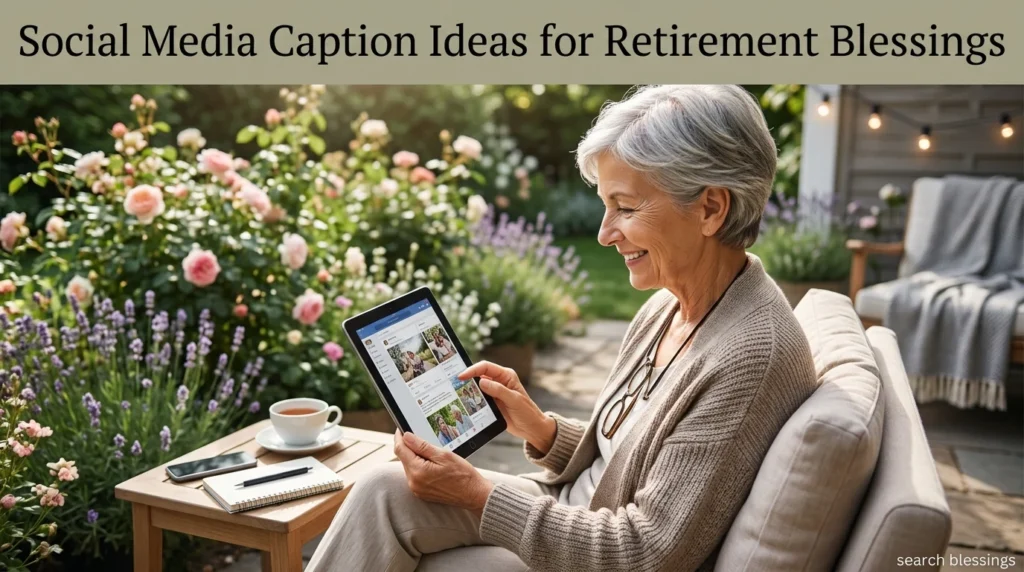 Social Media Caption Ideas for Retirement Blessings
