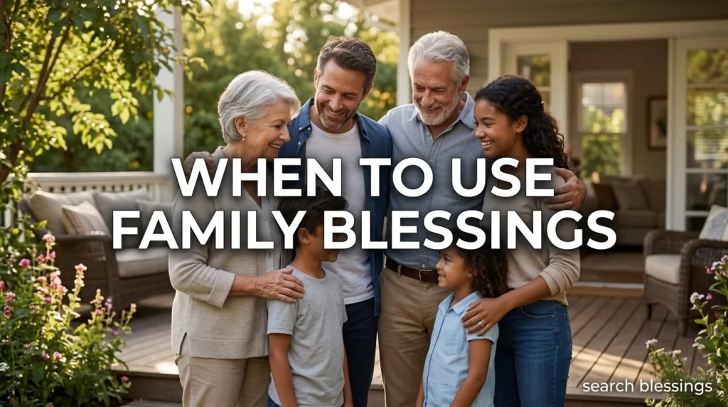 When to Use Family Blessings