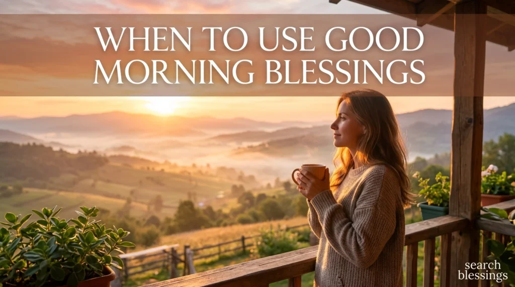 When to Use Good Morning Blessings