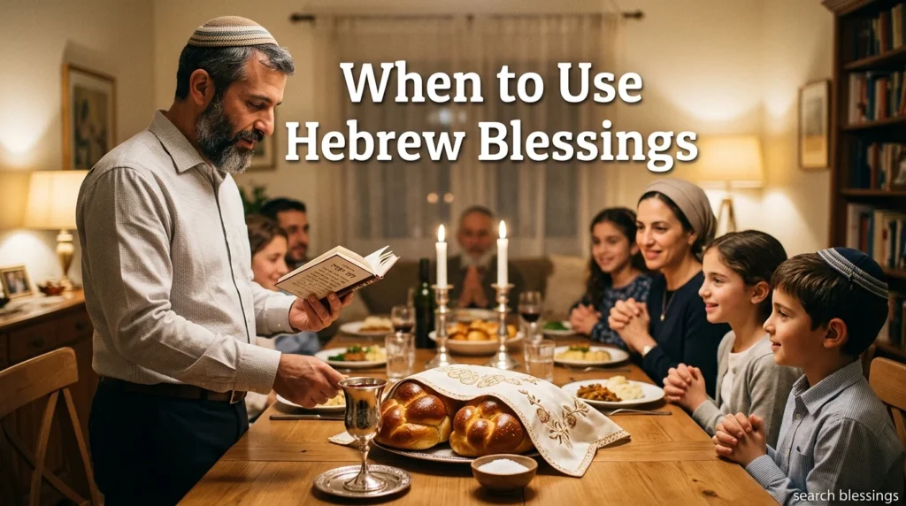 When to Use Hebrew Blessings