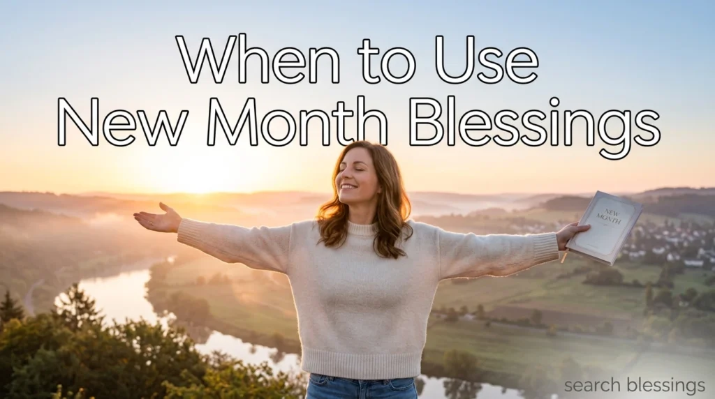 When to Use New Month Blessings