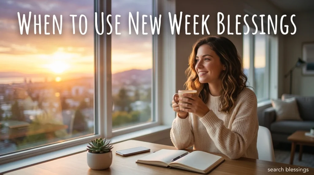 When to Use New Week Blessings