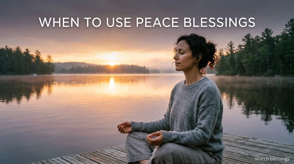 When to Use Peace Blessings