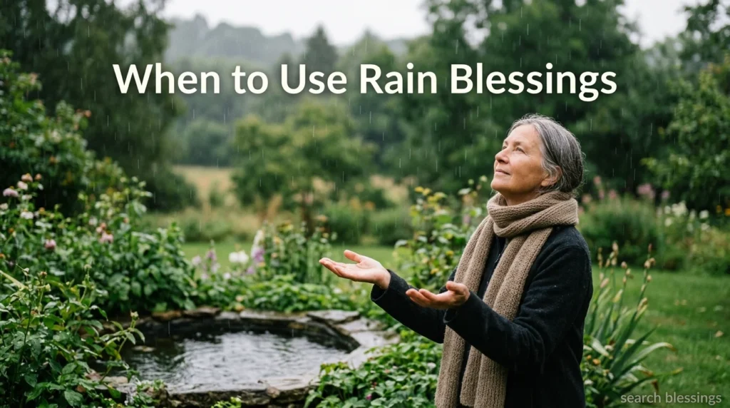 When to Use Rain Blessings
