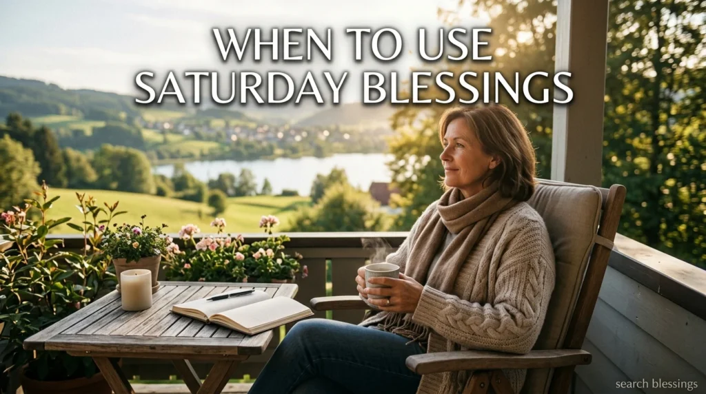 When to Use Saturday Blessings