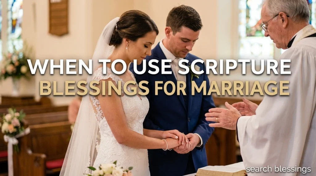 When to Use Scripture Blessings for Marriage