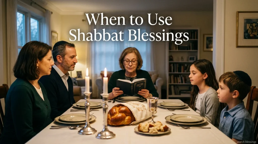 When to Use Shabbat Blessings