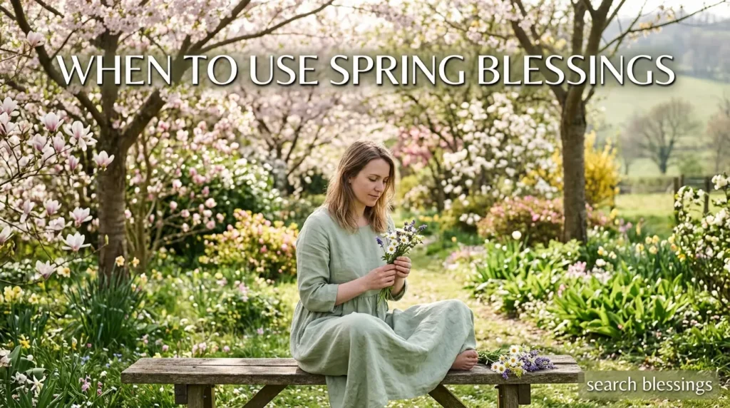 When to Use Spring Blessings