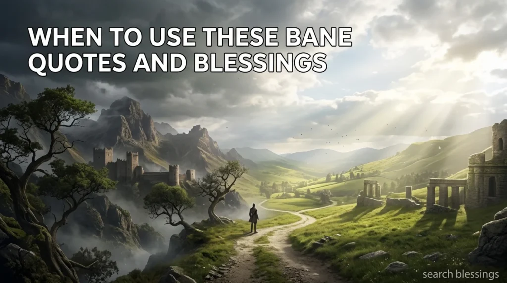 When to Use These Bane Quotes and Blessings