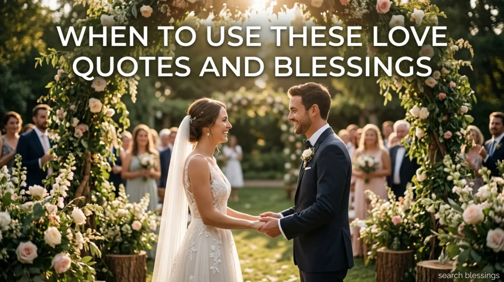 When to Use These Love Quotes and Blessings