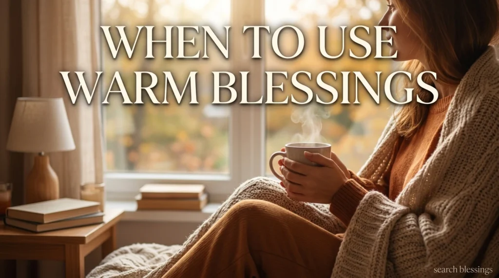 When to Use Warm Blessings