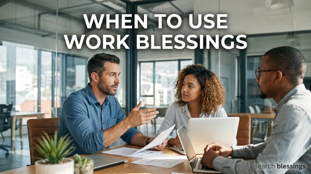 When to Use Work Blessings