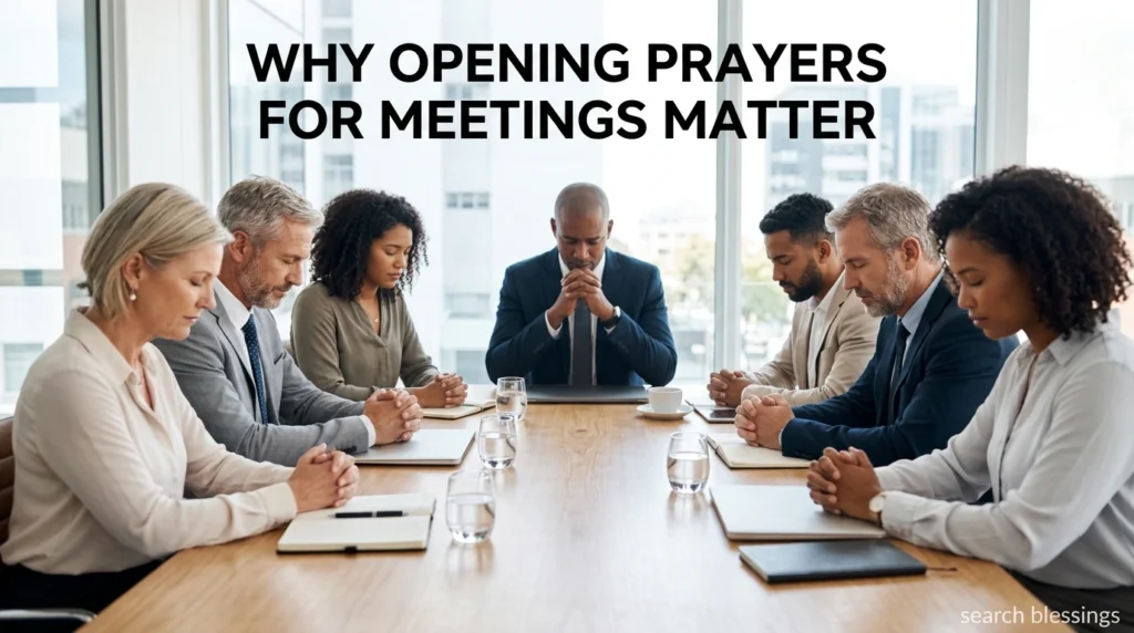 Why Opening Prayers for Meetings Matter