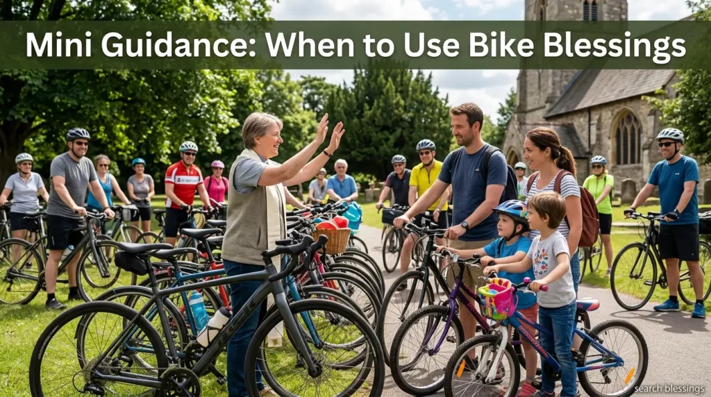 Mini Guidance: When to Use Bike Blessings